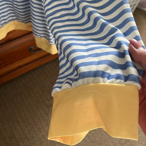 NWOT Women’s Blue And White Striped Top Size XXL - Picture 3 of 9